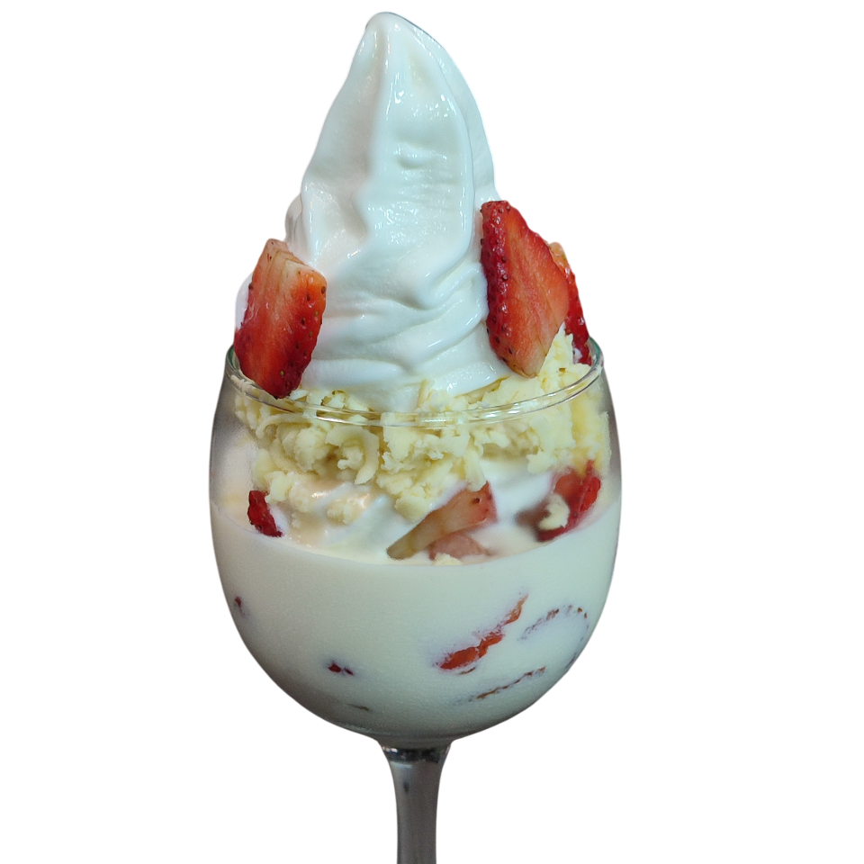 Fresas con crema