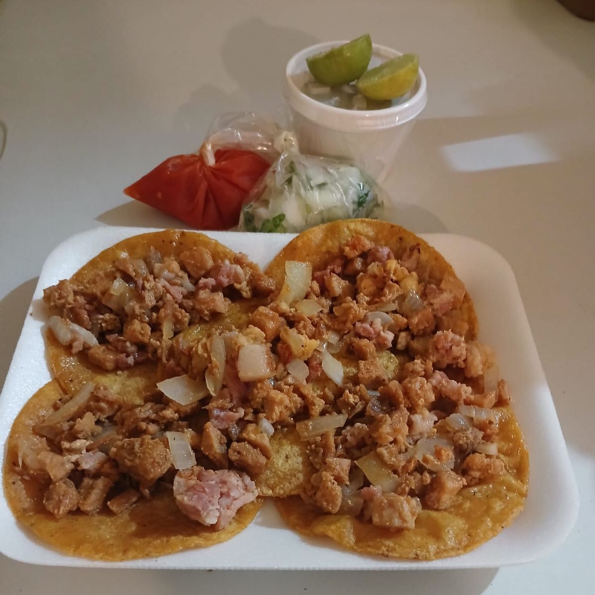 5 Tacos de Alambre