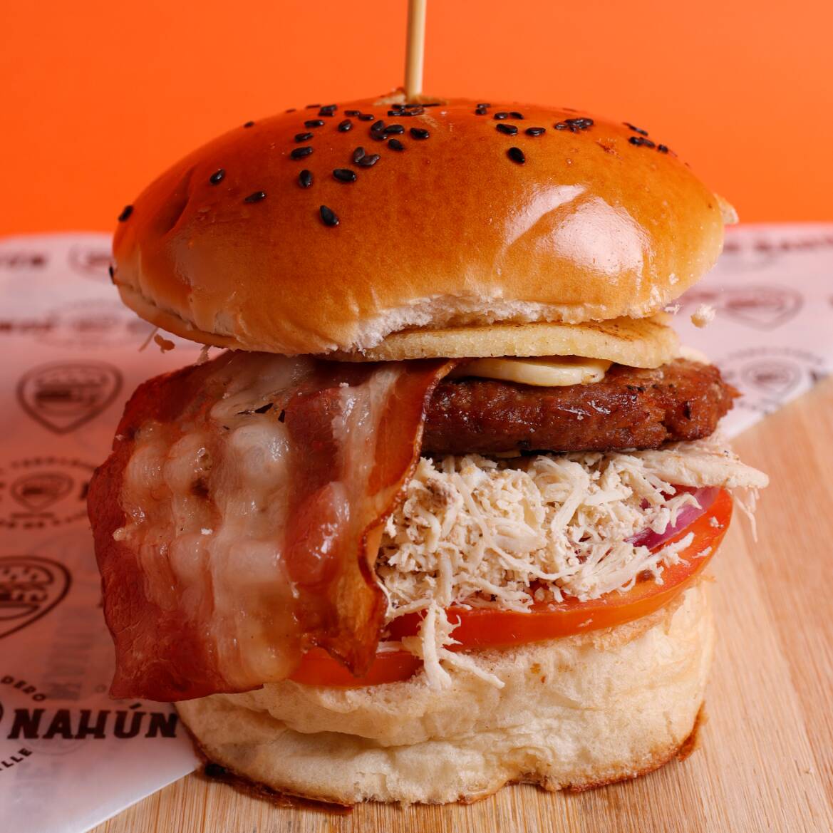 Hamburguesa de Tocineta