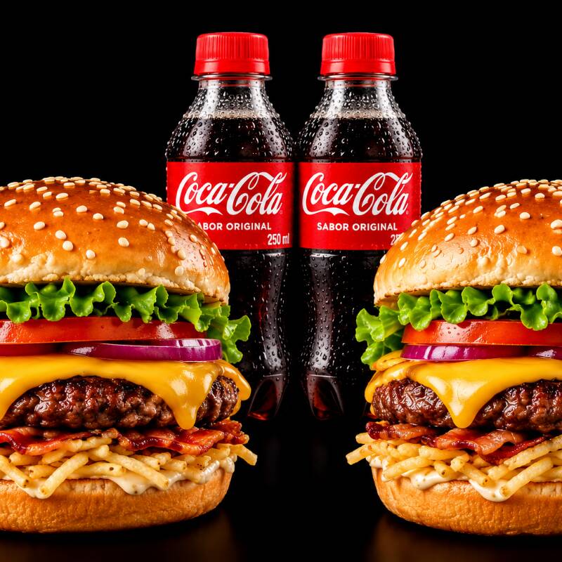 COMBO 2 HAMBURGUESAS + 2 GASEOSAS