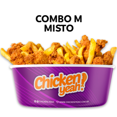 Crocantes tiras de filé de frango empanado (aprox. 4 unidades), acompanhadas de 200 a 300g de batata frita e 70g do molho que você escolher.