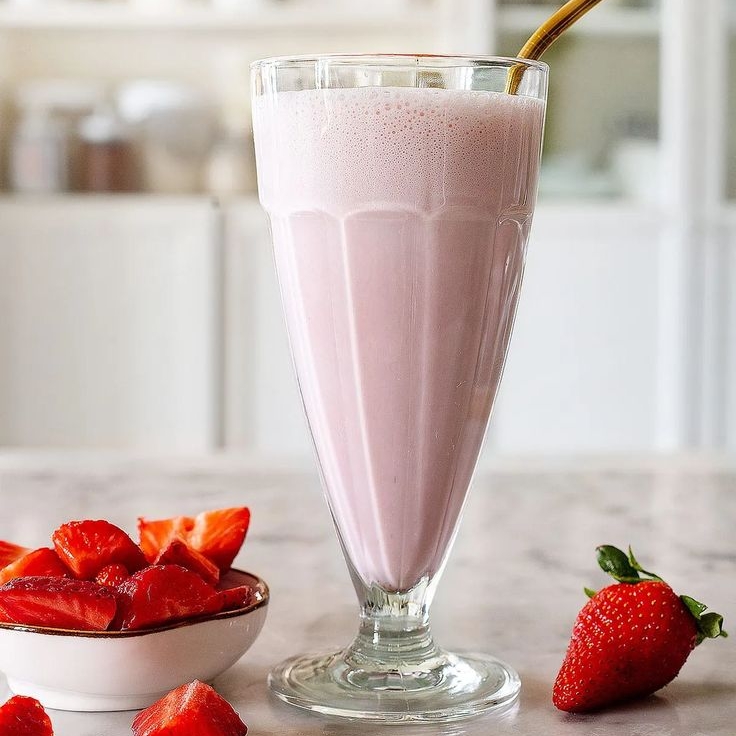 Malteada De Fresa