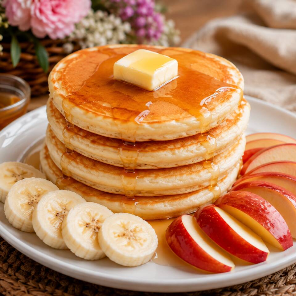 Hot Cakes con Fruta