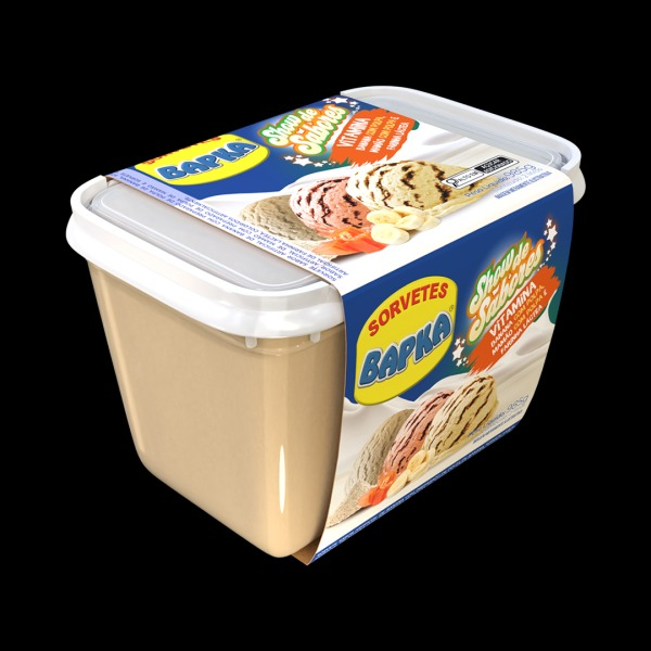 Banana, mamão e farinha láctea