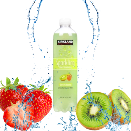 Agua Carbonatada Sabor Fresa-Kiwi 503ml
