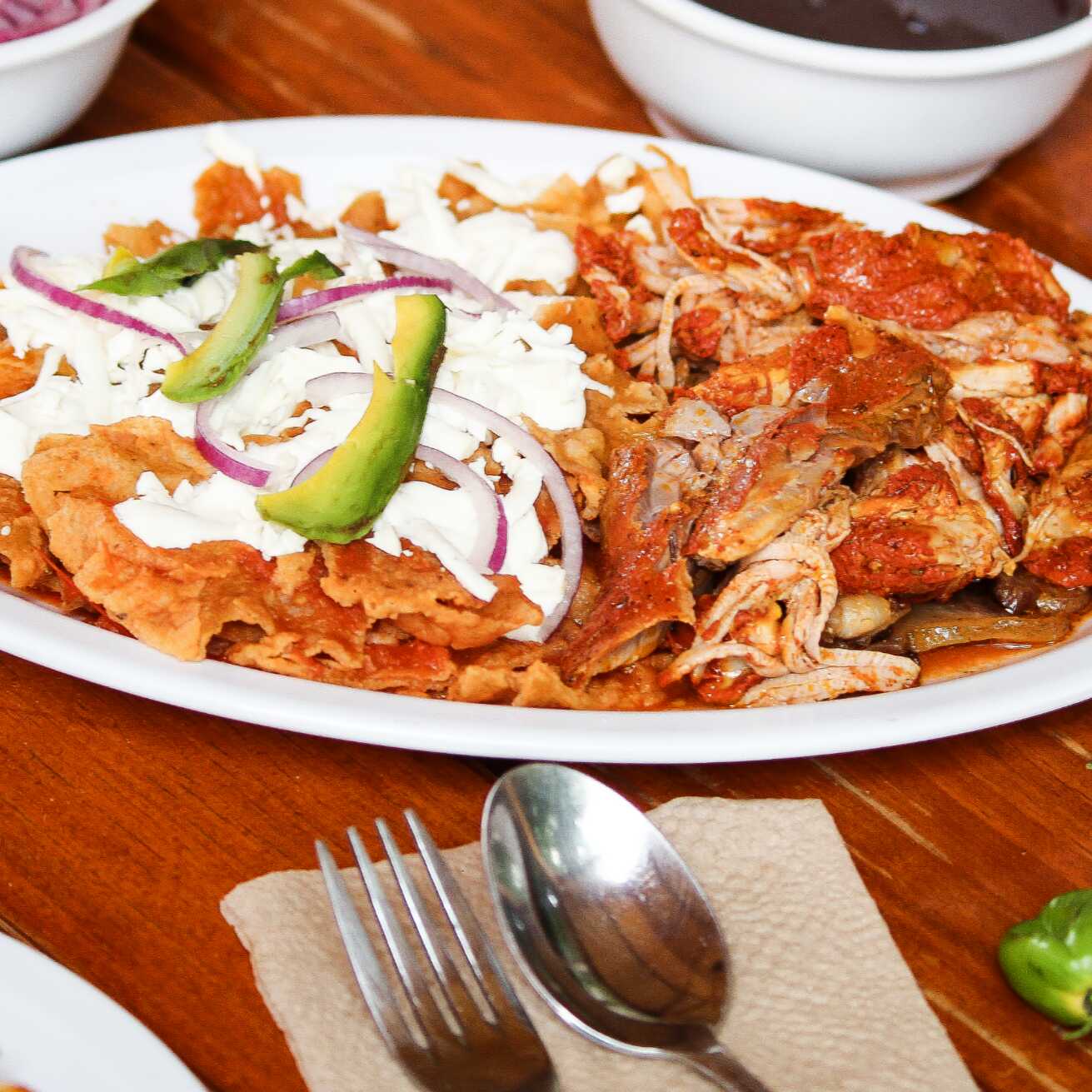 Chilaquiles con Cochinita Pibil