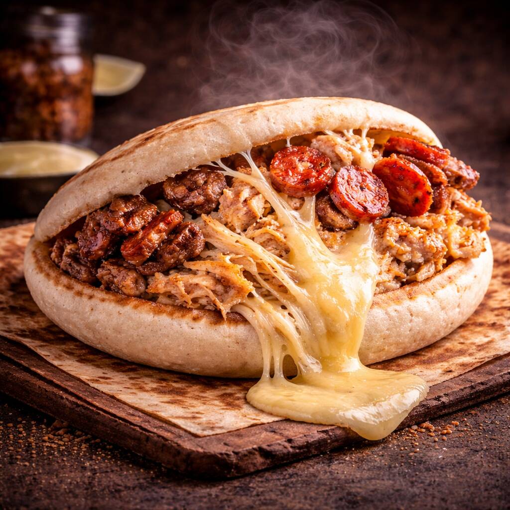 AREPA MIXTA🥩🍗🌭