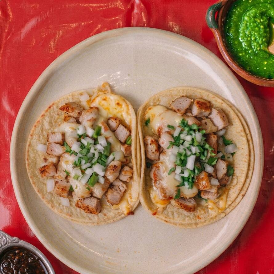 Tacos de Bistec C/Queso