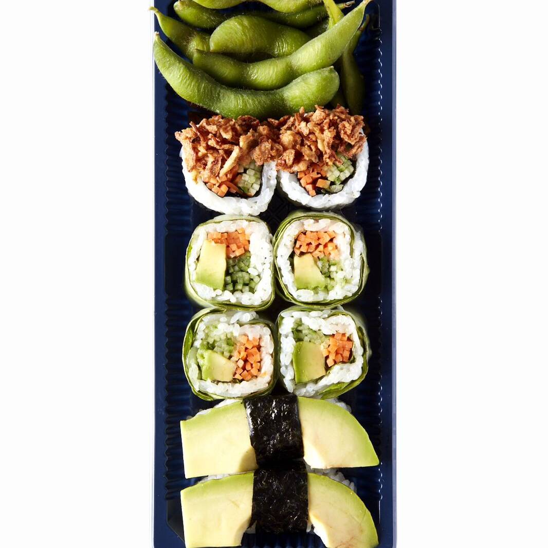 combo veggie + entrada de edamame