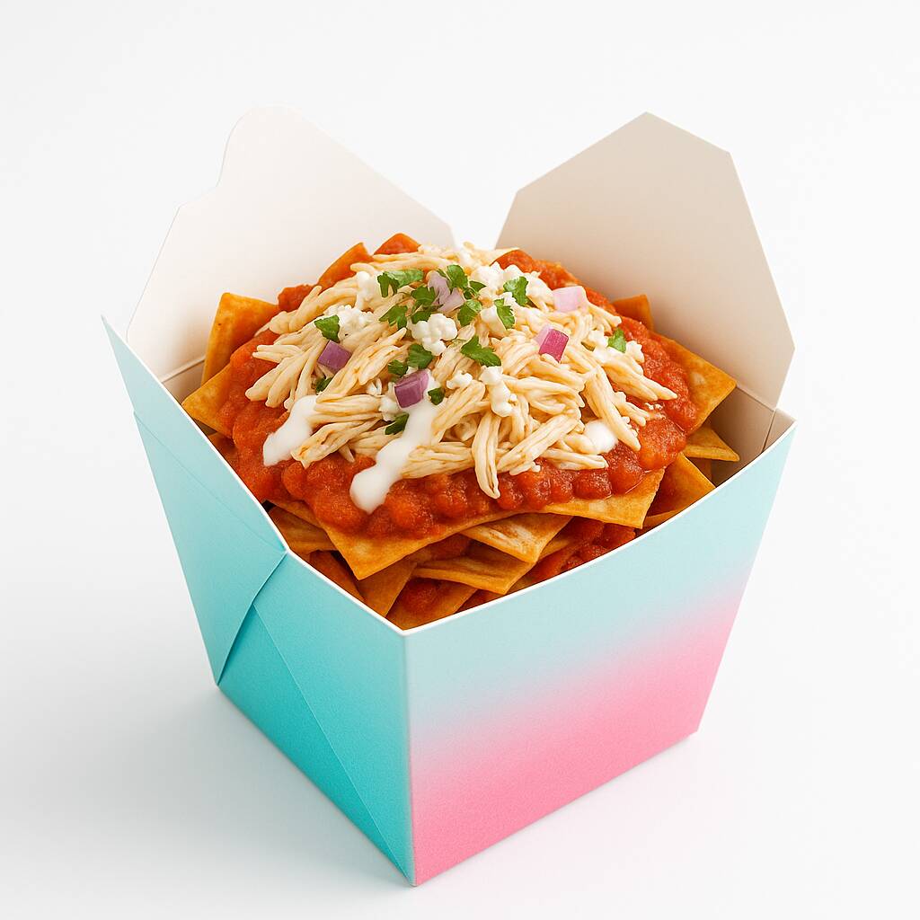 Chilaquiles Rojos con Pollo