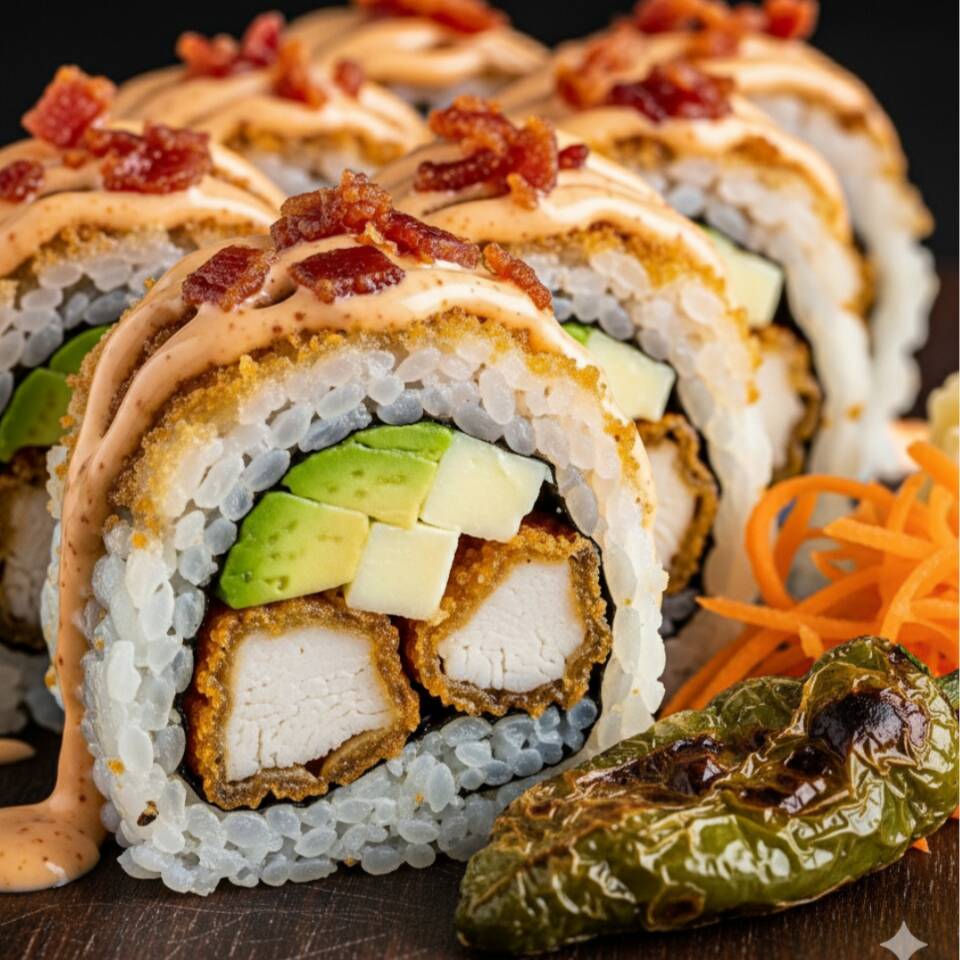 Porcino Roll Hot 🧀🍗🥑🌶️🥓