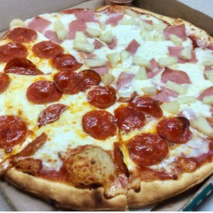 Pizza Tradicional ¡Mitad y Mitad!