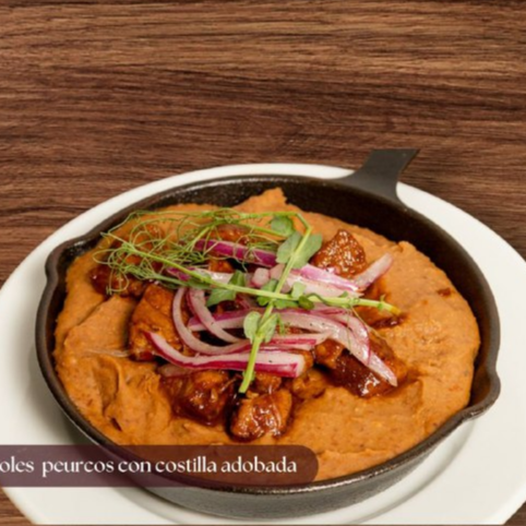 Frijoles Puercos con Costilla Adobada 20 gr