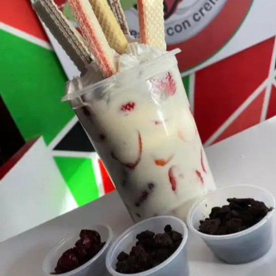 Fresas con Yogurt Mega