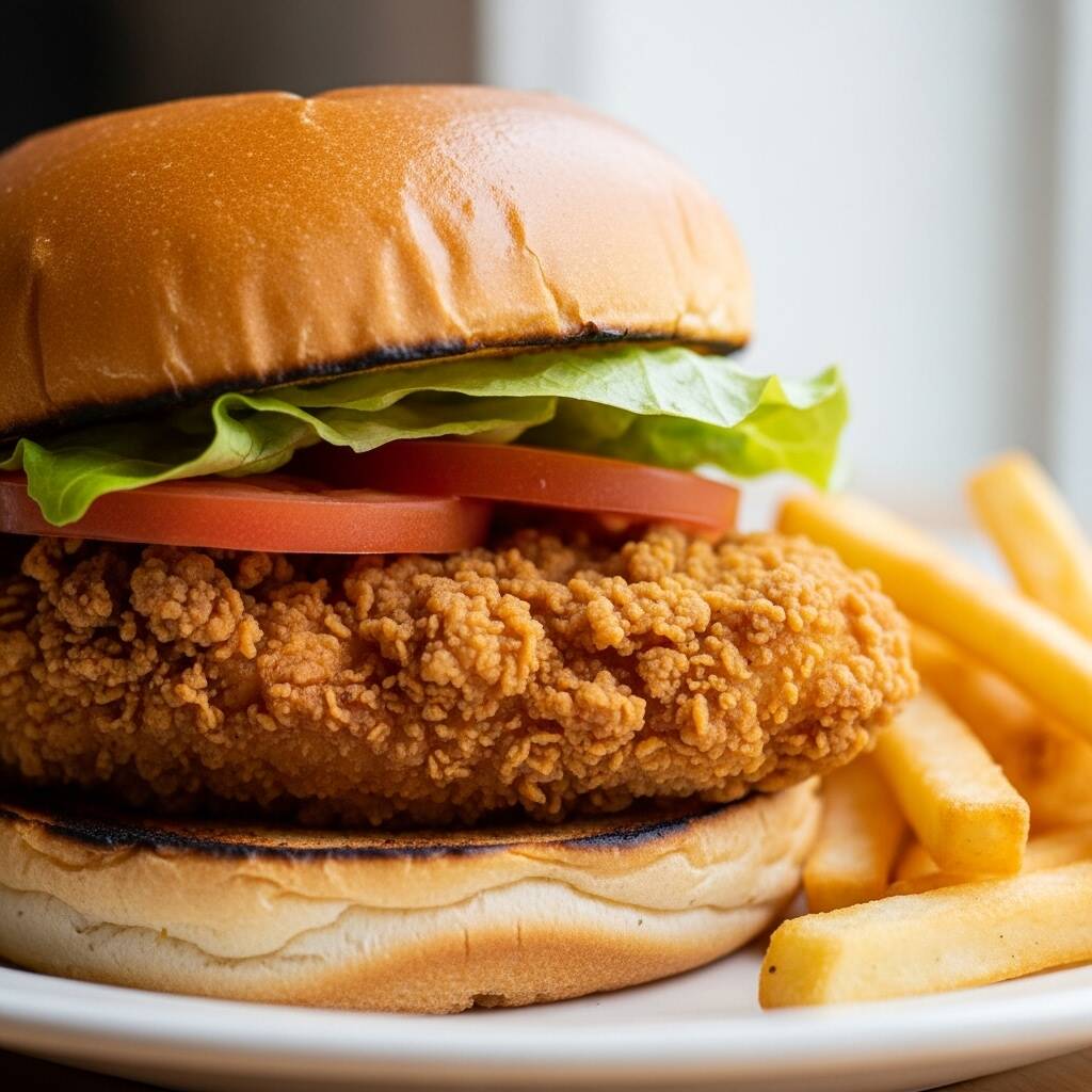 Hamb. pollo frito