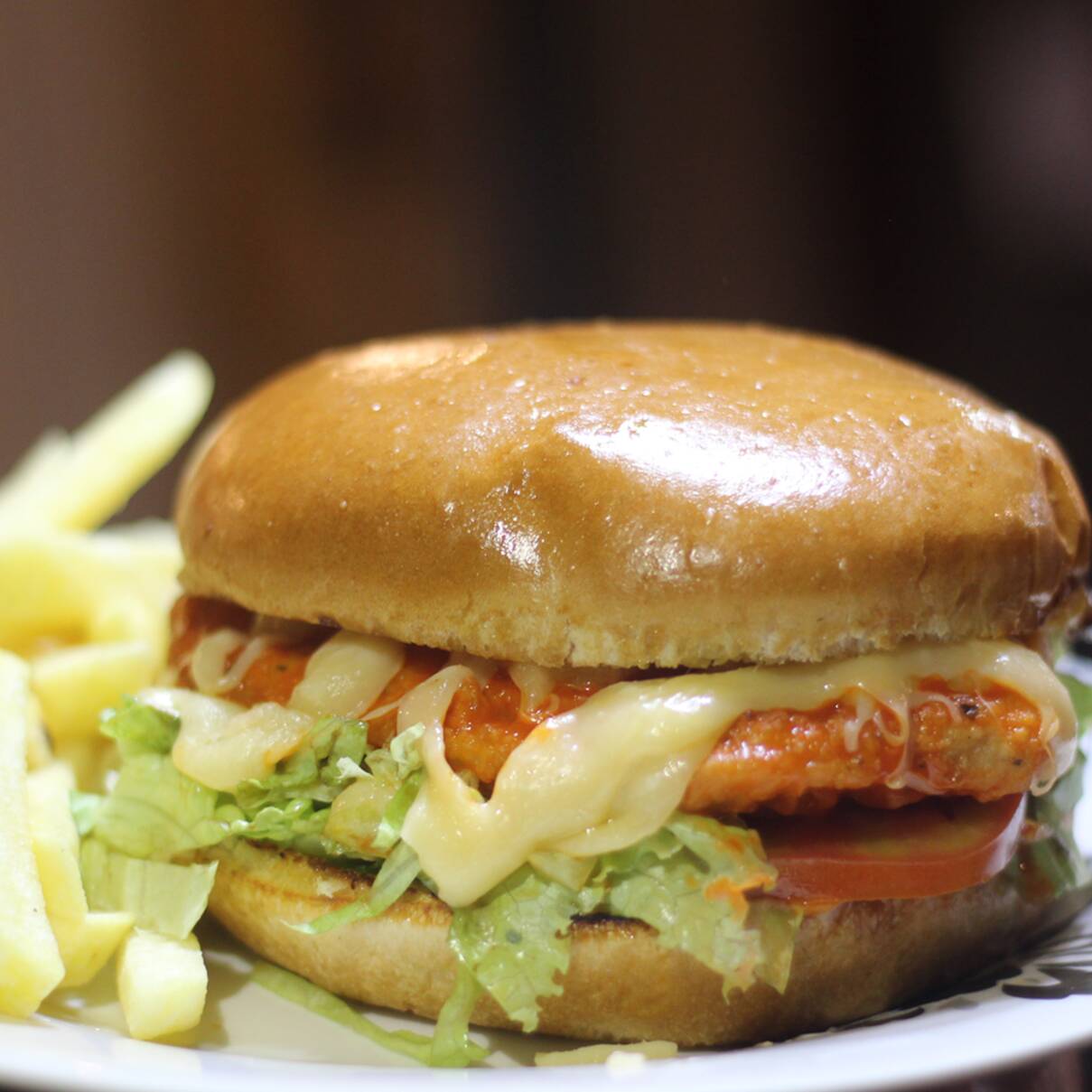 Chicken Burger Bacon