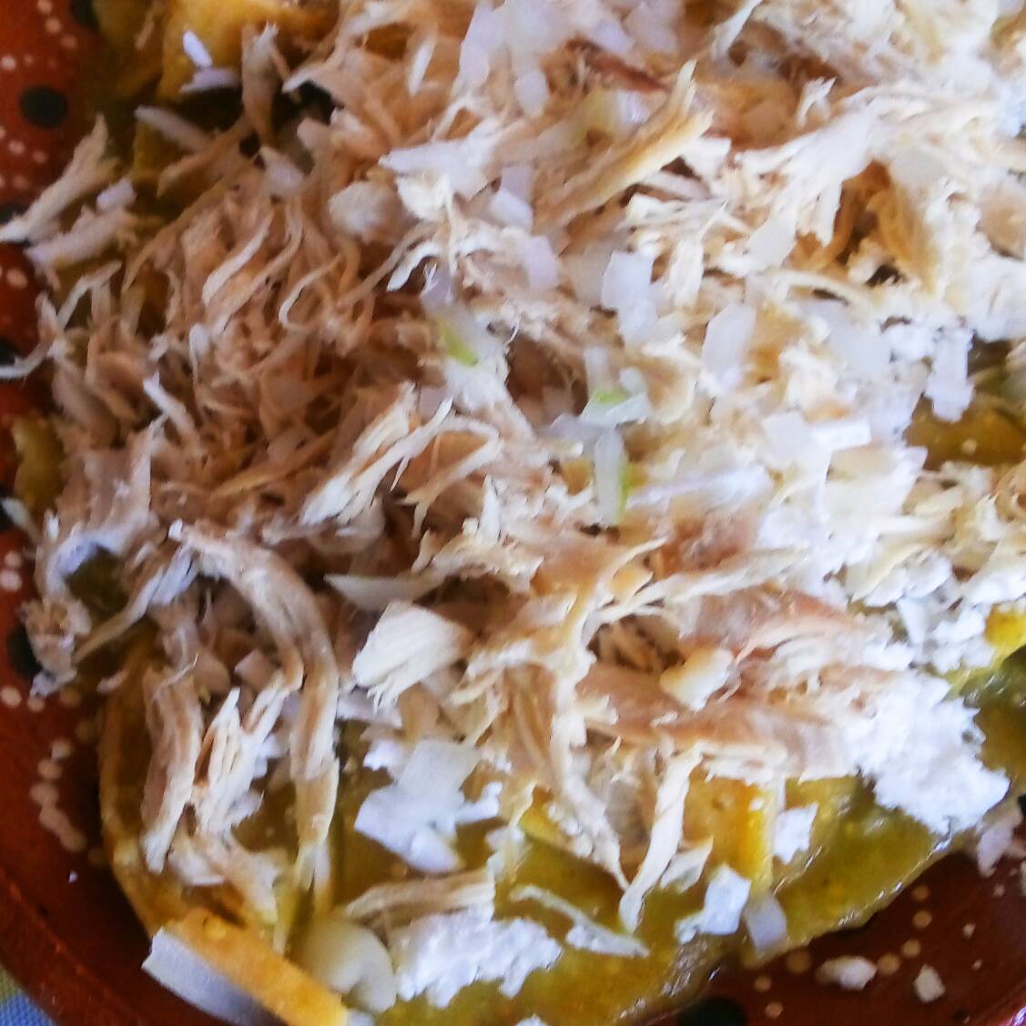 Chilaquiles con pollo