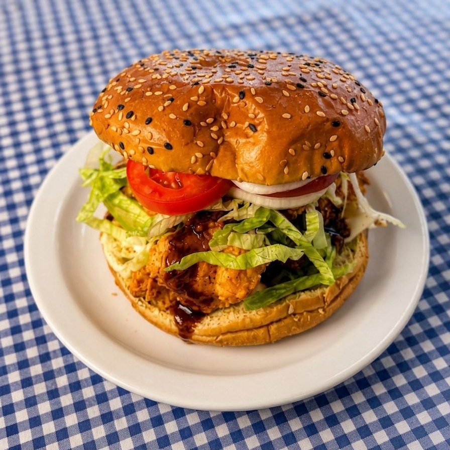 HAMBURGUESA DE BONELESS