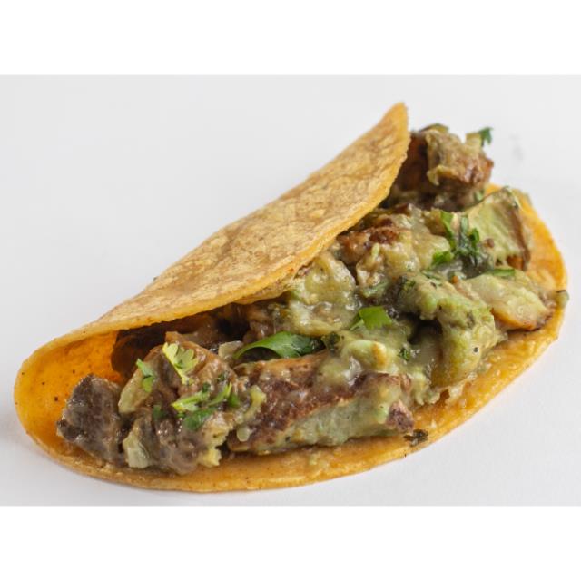 TACO DE CHICHARRON/SALSA VERDE