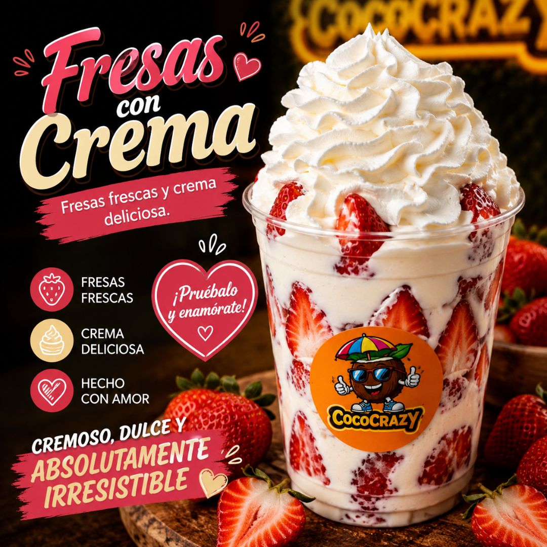 Fresas con Crema