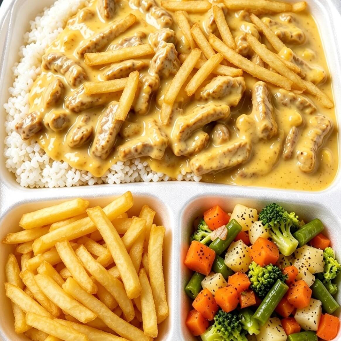Arroz, Feijão, Escolha 2 Acompanhamentos.