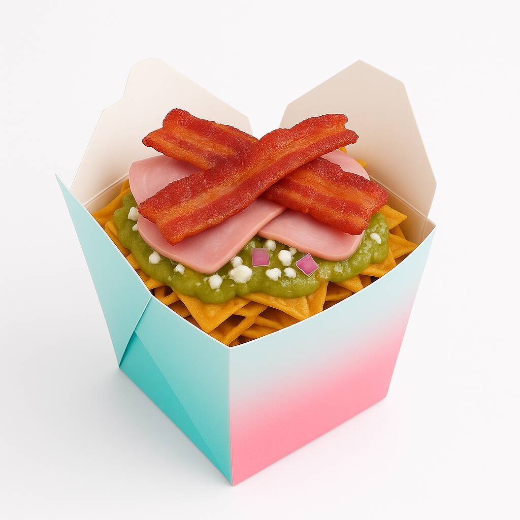 Chilaquiles con Jamón y Tocino.