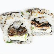 crean chesse e pele salmao frita