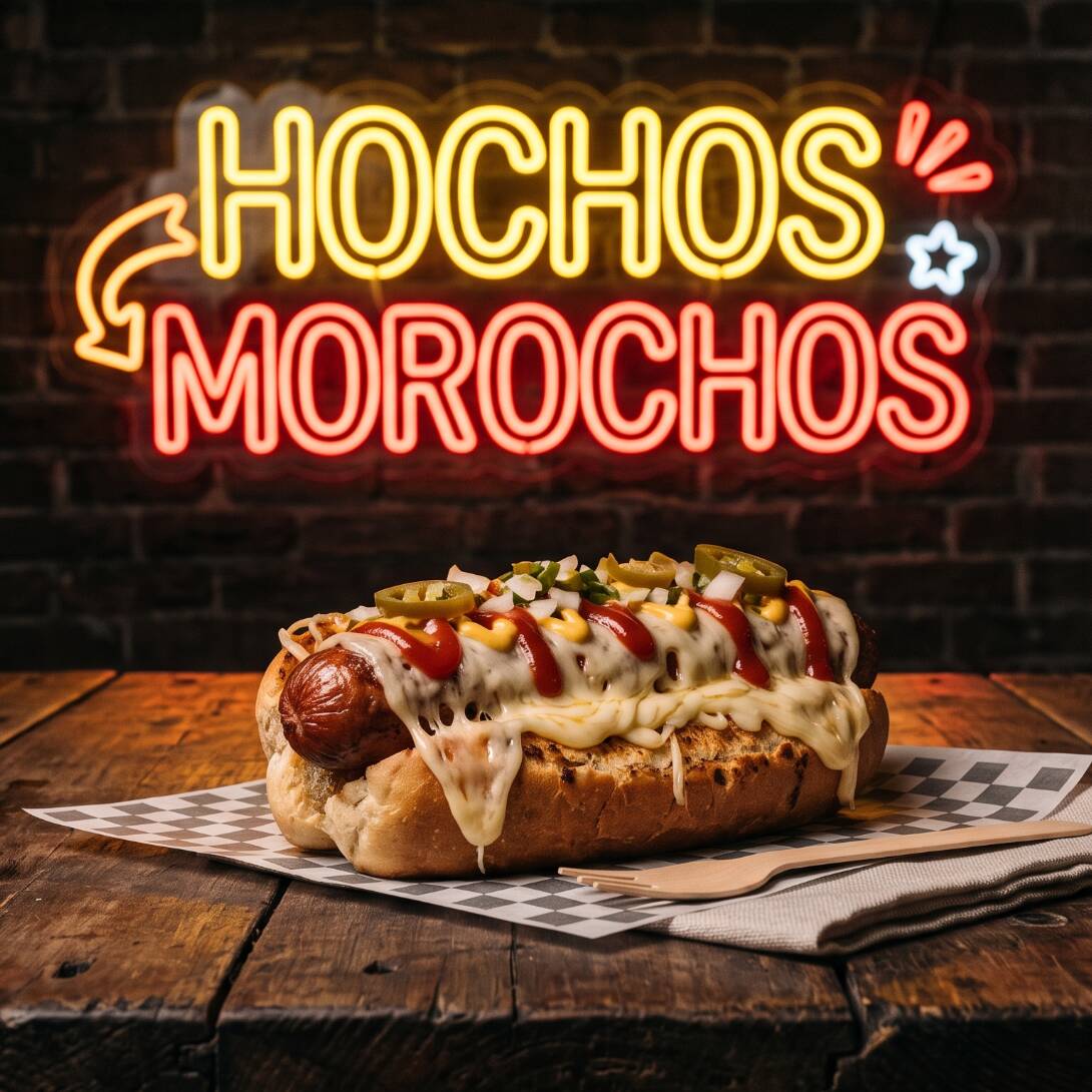 Hot Dog con Queso Oaxaca y Manchego