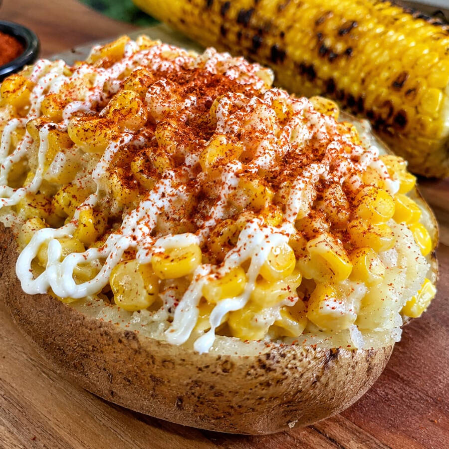Papa Con Elote