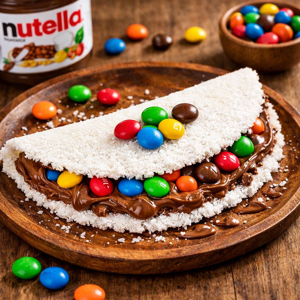 TAPIOCA DA VERDADEIRA NUTELLA COM MMs