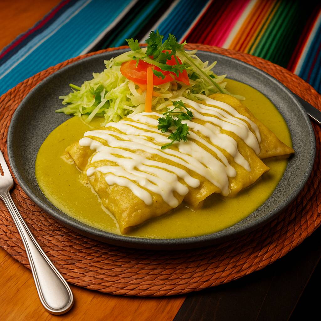 Enchiladas Poblanas de Queso