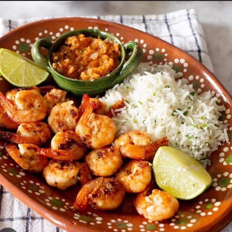 Camarones Al mojo de ajo