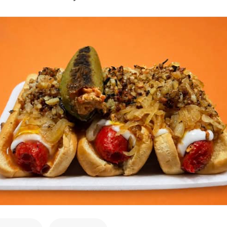 3 Hot Dogs Norteños con Aderezo