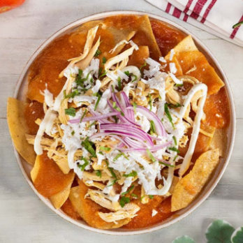 Chilaquiles con pollo
