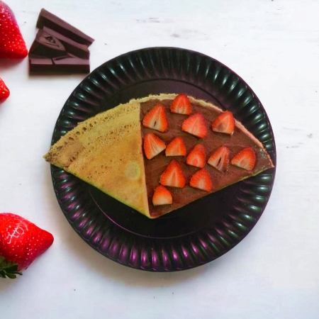 Crepa Nutella y Fresas Naturales