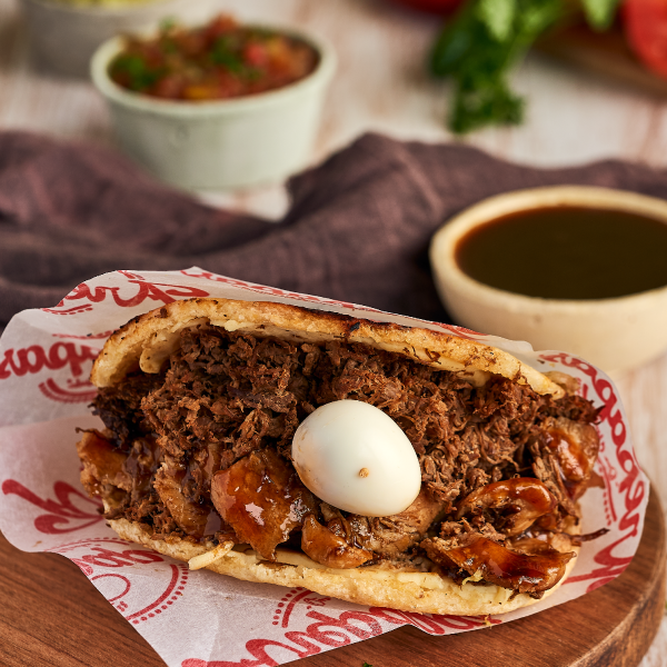 Arepa Mixta + Papas a la Francesa
