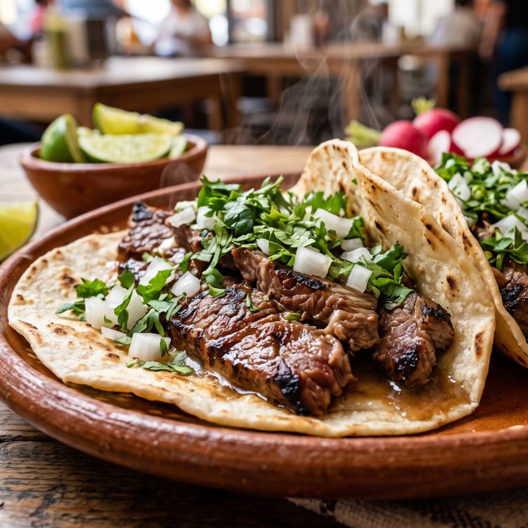 Taco de Harina de Bistec
