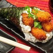 Temaki de camarão empanado