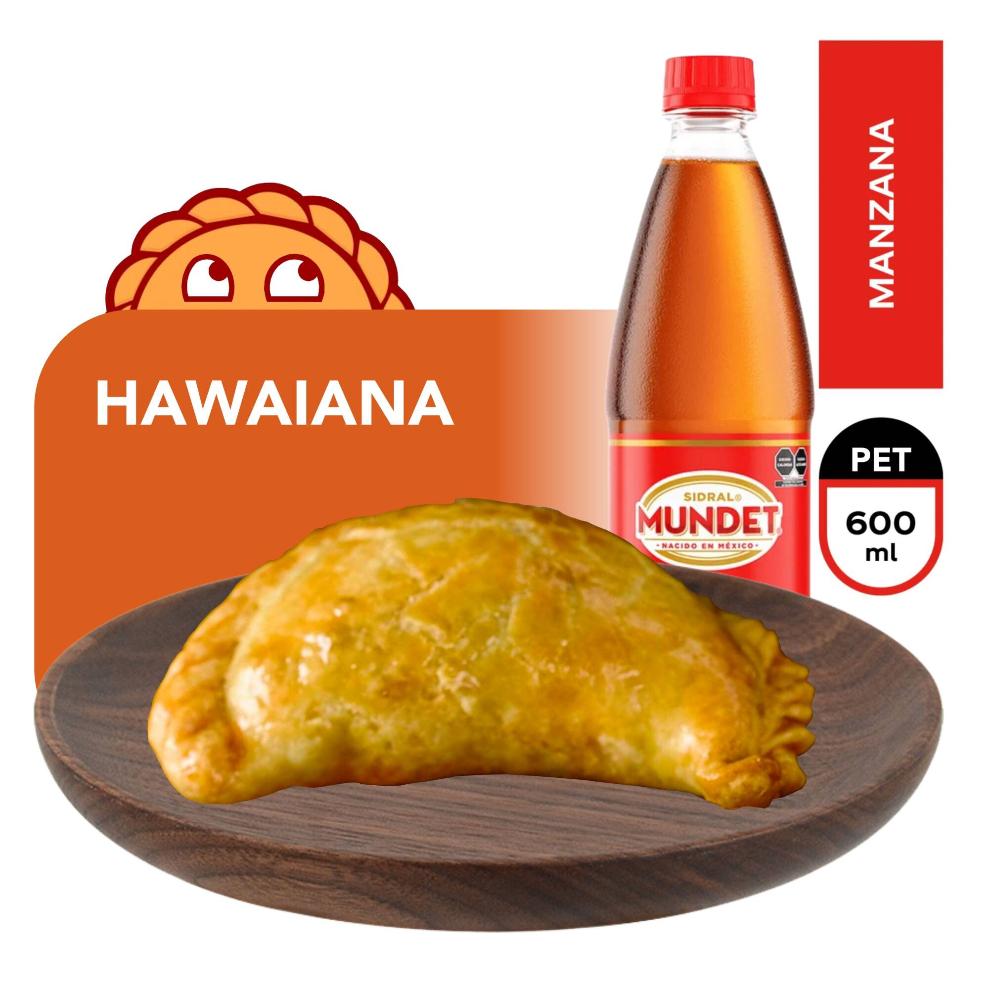 Combo Empanada Hawaiana + Sidral Mundet 600ml