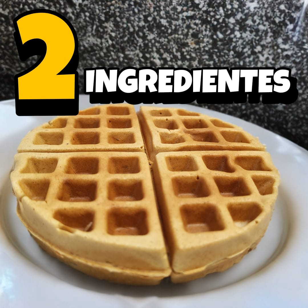 Waffle 2 ingredientes