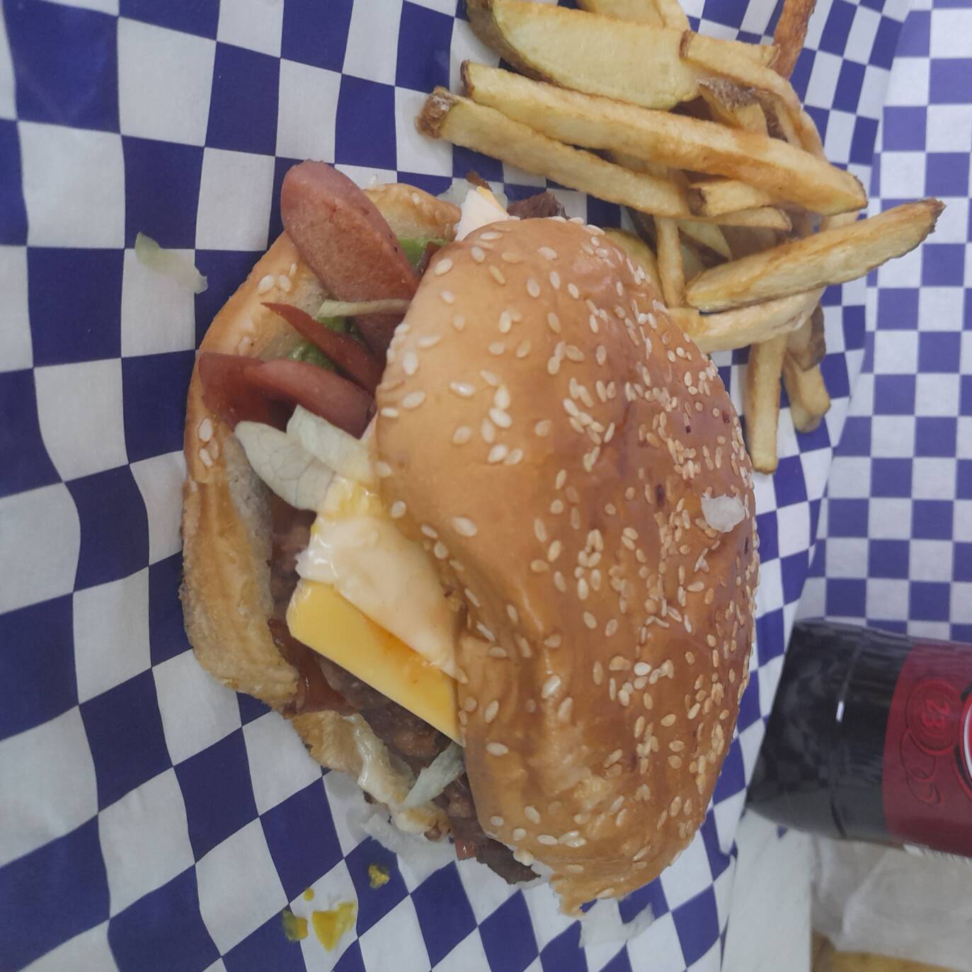 HAMBURGUESA ESPECIAL CON PAPAS COMBO 6