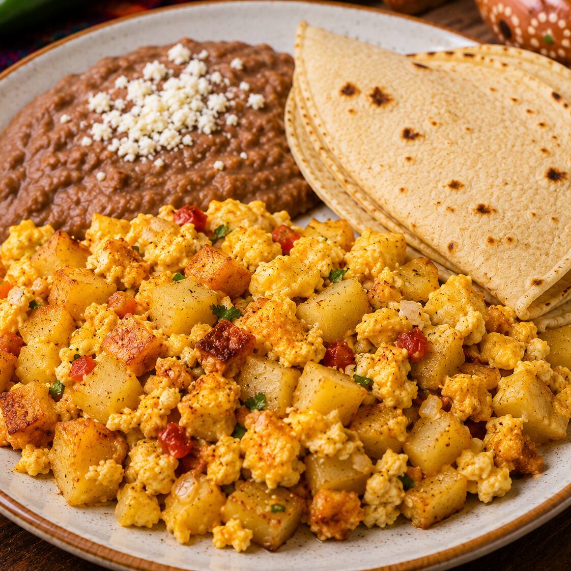 Papas con Huevo