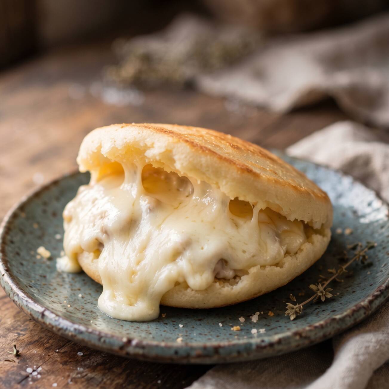 Arepa con Queso Costeño