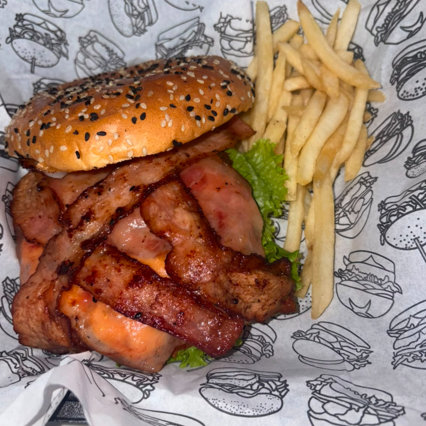 HAMBURGUESA BACON