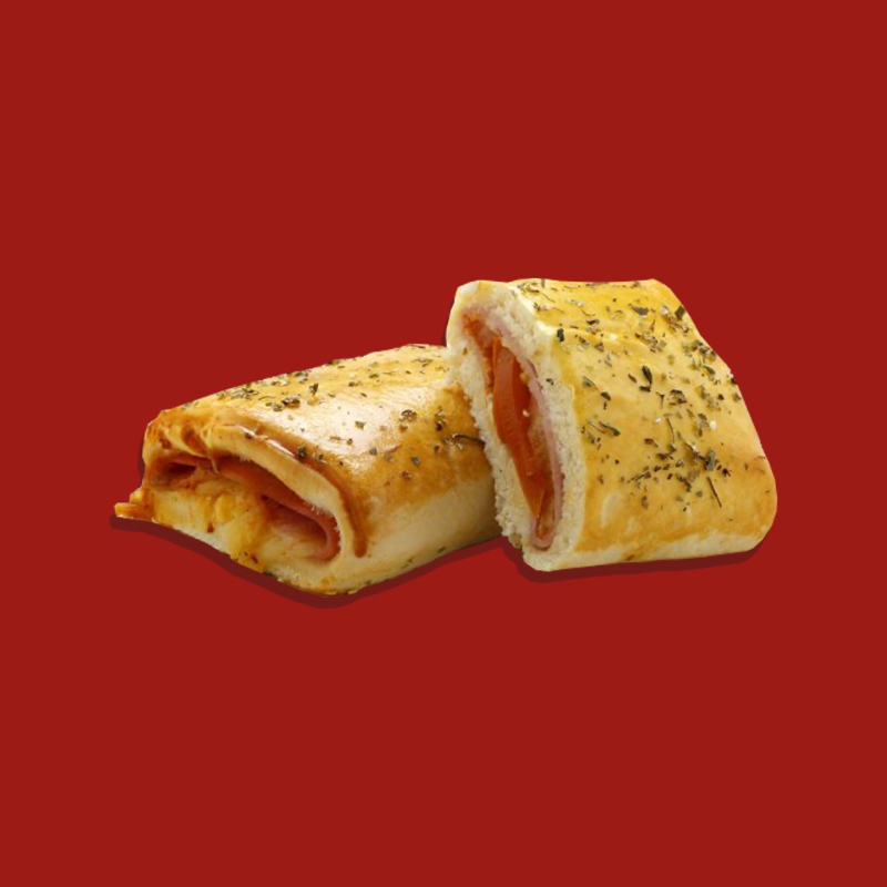 Americano de Presunto e Queijo – O Famoso Puxa Queijo! Massa leve e assada, recheada generosamente com presunto de qualidade, muito queijo que derrete e puxa a cada mordida e molho de tomate especial. Sabor irresistível, macio por dentro e douradinho por fora. Uma delícia assada, perfeito para o Goiano que quer um salgado Delicioso.