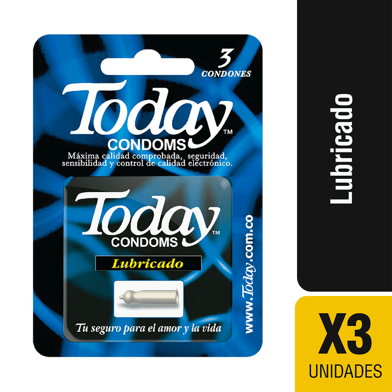 Today Lubricado 3 condones