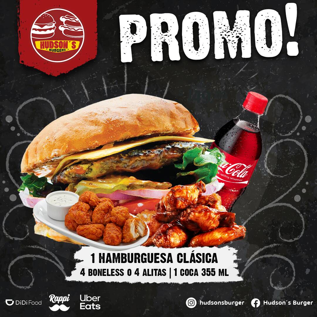 Clasica 4boneless/4 Alitas + 1 Coca Cola 355ml
