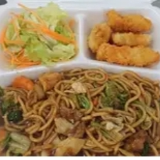 Bandeja de Yakissoba clássico + frango crispy e salada
Recomendado para 1 pessoa
