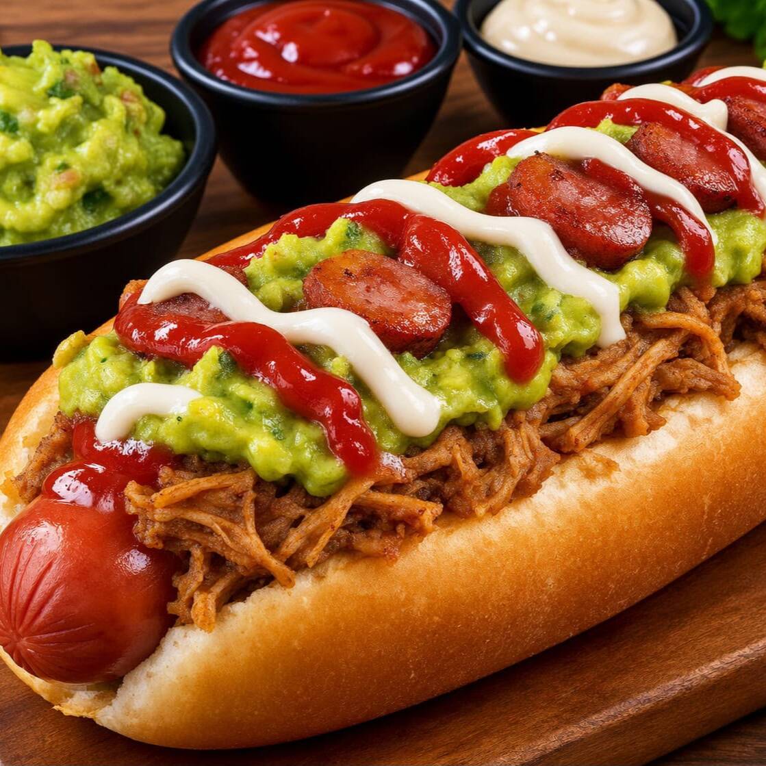 PERRO CARNE DESMECHADA