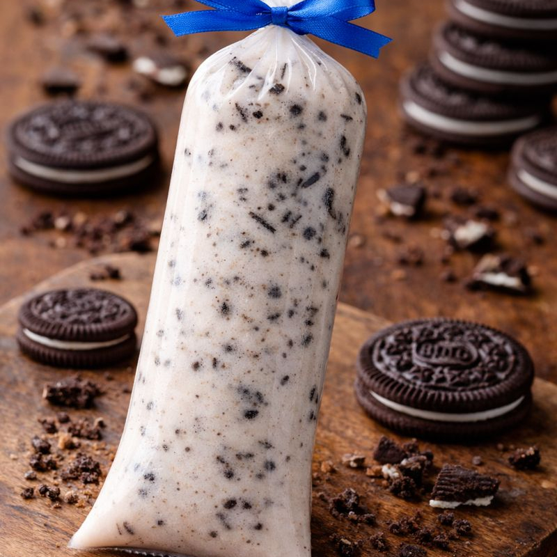 Delicioso geladinho gourmet de Oreo
